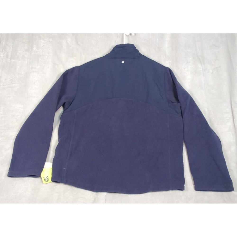 All in Motion Jacket Mens XXL Navy Blue Fleece Zip Pocket FullZip Rain Nylon NEW